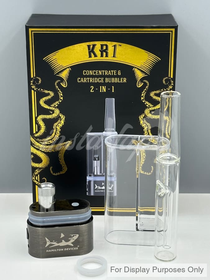 Kr1 2-In-1 Vape Cartridge And Concentrate Bubbler. 510 Thread