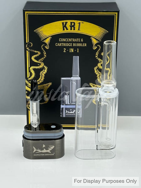 Kr1 2-In-1 Vape Cartridge And Concentrate Bubbler. 510 Thread